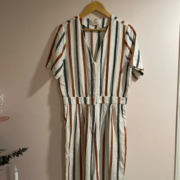 Trovata Birds of Paradis Bella Stripe Crop Jumpsuit - Picture 5 of 9